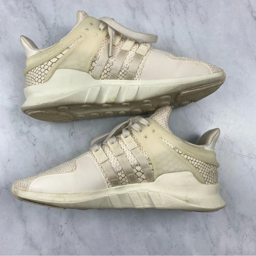 Adidas Women's EQT Equipment ADV 91-16 Lace Up Tennis Shoes Sneakers Tan Size 6